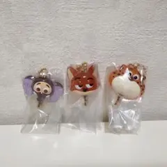 即日発送　ズートピアアイスキャンディーチャーム カプセルトイ 3個セット