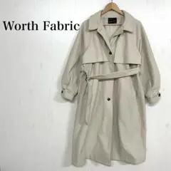 Worth Fabric レディース L相当 ベージュ トレンチコート ロング丈