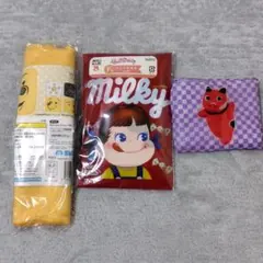 【新品未使用】プーさんハンドタオル ミルキーハンドタオル 赤ベコエコバッグ