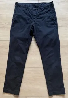 ☆UNIQLOユニクロ スリムフィットストレッチノータックチノ ブラック W85