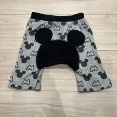 ミッキーマウス 柄 パンツ グレー 7部丈 80cm