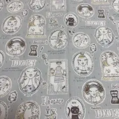 生地　Miyako Kawaguchi ブリリアント シーチング グレー