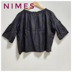 NIMES　半袖トップス　ブラック　キュプラのサムネイル