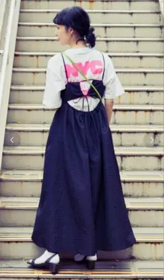 FREAK’S STORE　フクレジャガードバックオープンキャミワンピース