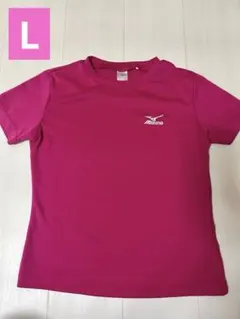 【Mizuno】半袖Tシャツ ピンク Lのサムネイル