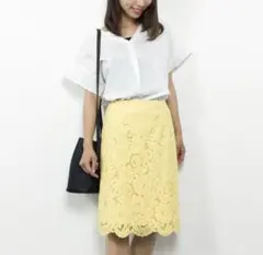 【JJ 5月号掲載】【andGIRL 4月号掲載】スカラレースタイトスカート