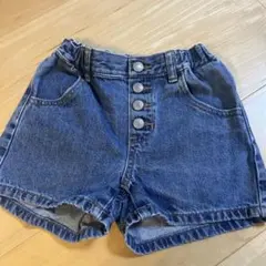 デニム ショートパンツ 100cm ボタン付き