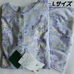 [新品]Wacoal ミントン パジャマ 花柄 パープル Lサイズのサムネイル
