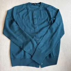 【新品未使用】エクストラファインメリノクルーネックカーディガン