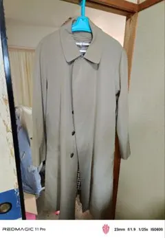 Aquascutum ステンカラーコート ベージュ - メルカリ