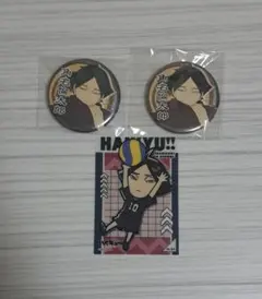 ハイキュー!! 角名倫太郎 缶バッジ・カード 3個まとめ売り