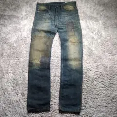 00's 【DIESEL】 y2k rigid denim patchworkのサムネイル