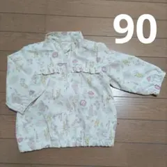 ウインドブレーカー　90サイズ　花柄　上着