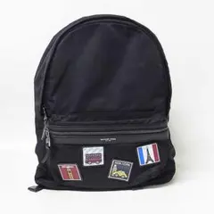 【MICHAEL KORS】ナイロン/レザー バックパック ワッペン付き