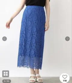 グローブ　青 レース スカートのサムネイル