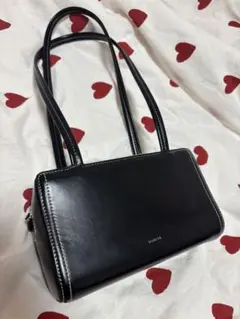 未使用品. Stand oil 黒いレザーショルダーバッグ STAND OIL ショルダーバッグ OIL/スタンドオイル SQUARE LOW BAG