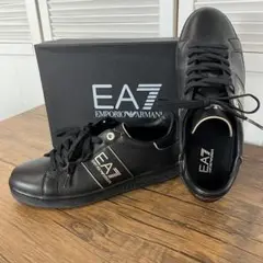【匿名発送】EA7 Emporio Armani スニーカー　ブラック　レザー