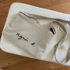アニエスベー ベージュ ショルダーバッグ