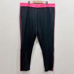 スポーツレギンス 【1XL】トレーニングパンツ バイカラー ストレッチ