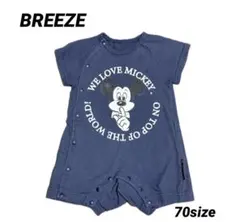 BREEZE ミッキー ロンパース 70サイズ