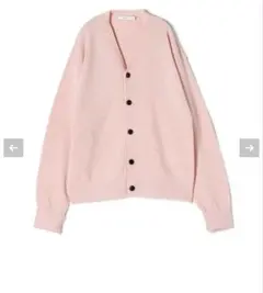 【美品】HYKE ピンク ボタン付きカーディガン 長袖