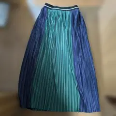 美品⭐︎イエッカベッカ プリーツスカート グラデーションフリーサイズ