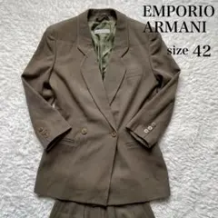 EMPORIO ARMANI テーラードジャケット セットアップ カーキ L相当