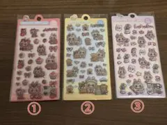 らぶぶサンリオコラボボンボンドロップシール　3枚セット