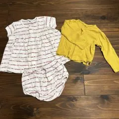 ベビー服 ドレス カーディガン セット