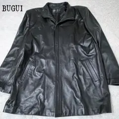 【ヴィンテージ】BUGUI ブラック レザージャケット オーバーサイズ L