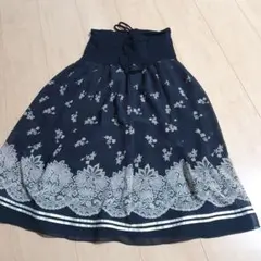 2way 花柄刺繍 ☆フレアスカート、ワンピース