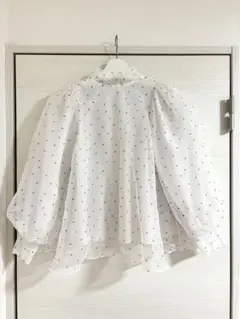 SNIDEL オーガンジーシースルーブラウス