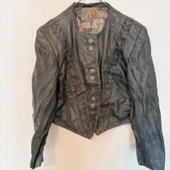 ✨一点限り✨ブラック　レザー ジャケット ショート丈　アウター