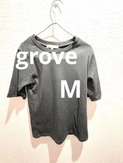 grove グローブ　プルオーバー カットソー 緑　グリーン　半袖　Mのサムネイル