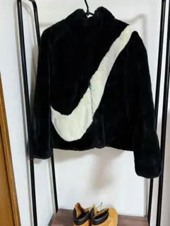 Nike フリースジャケット ブラック/ホワイト