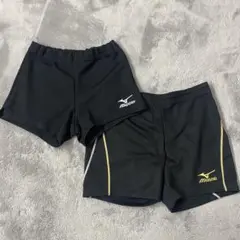 Mizuno 黒 ショートパンツ 2点セット　S