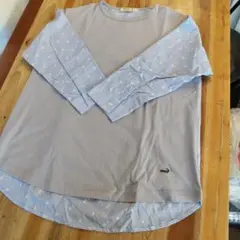 クロコダイル 刺繍ドッキングカットソー