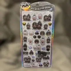 国内正規品　モンチッチ　うるちゅるポップシール　モノクロ　白黒　新作