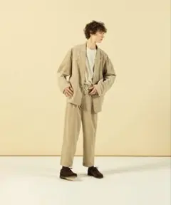 【美品】JOURNAL STANDARD コーデュロイスラックス ベージュのサムネイル
