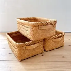 studio CLIP 天然素材バスケット 3個セット インテリア