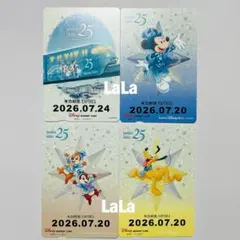 発売日発券 ディズニー リゾートライン フリーきっぷ 25周年 4種 期限切れのサムネイル