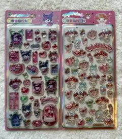【正規品】日本未発売！クロミ　マイメロ　ボンボンドロップシール　2枚セット