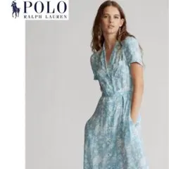 Polo Ralph Lauren フローラル クレープ ミディ ドレス