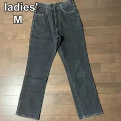 レディース　デニム　ジーンズ　ジーパン　Gパン　黒　M ストレッチ