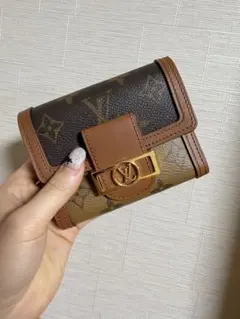 ルイ・ヴィトン 三つ折り財布 ブラウン