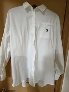 U.S. POLO ASSN別注ロングスリーブシャツ　白　フリーサイズ