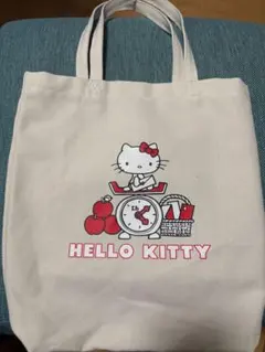 ハローキティ トートバッグ キャンバス　シャンブル　しまむら