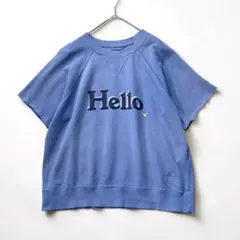 美品　マディソンブルー　半袖HELLOスウェット　カスタム刺繍入り　00