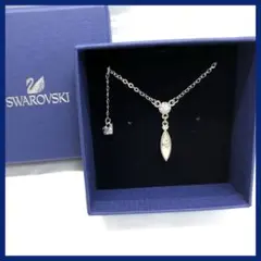 【美品✨】　SWAROVSKI ネックレス　シルバー　クリアストーン　箱付き