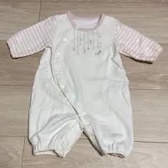 新生児　ベビーカバーオール　50〜70　秋冬　女の子